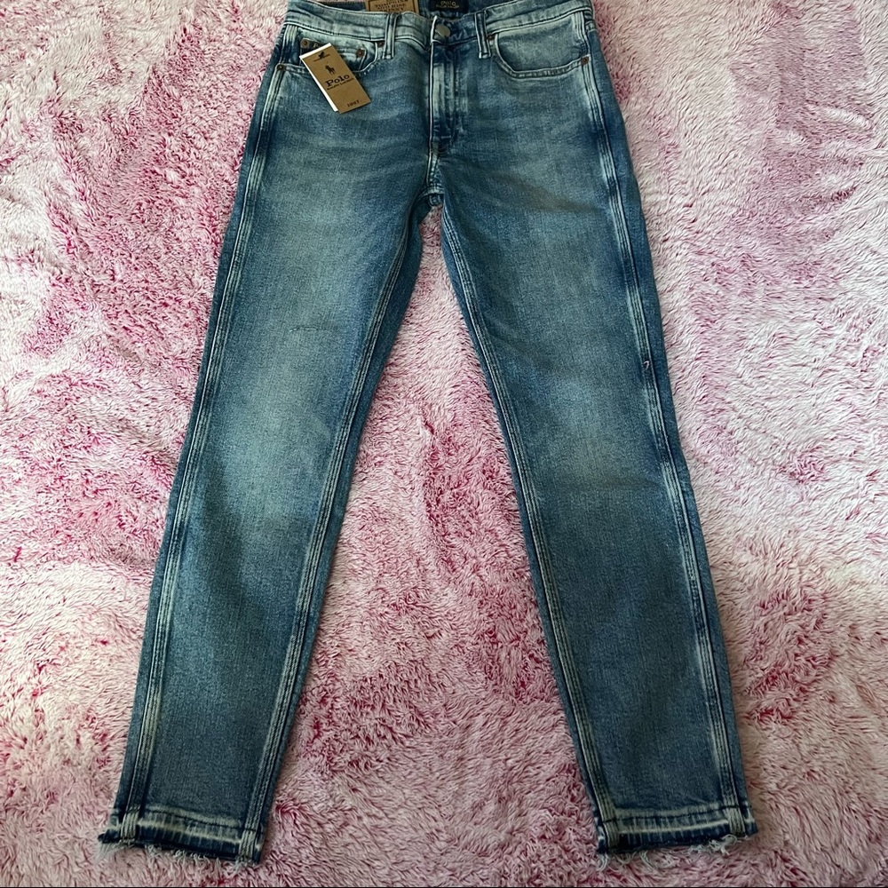 Polo Ralph Lauren Tompkins Mid Rise Skinny Corp Jean